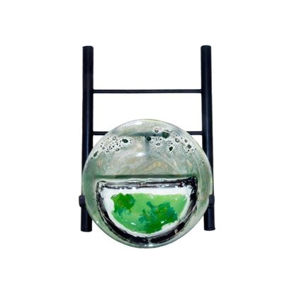 Picture of Small Round Bowl - Deep Hand Painted  with Platinum Etch