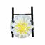 Picture of Shallow Clear Bowl with White and Yellow Floral Decal